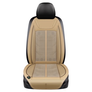 夏季车载通风坐垫12v吸风两用主驾驶单张双座冰丝透气扇热座椅垫