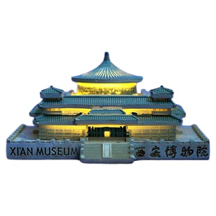 西安博物院文创发光夜灯树脂冰箱贴西安周边永宁门创意生日礼物