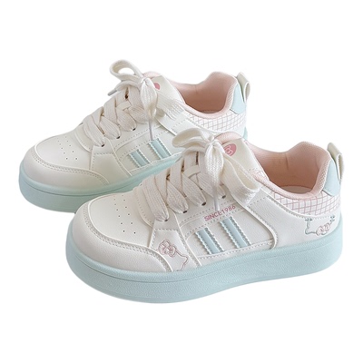 女童鞋子春季2026新款中大童软底板鞋初中生运动鞋休闲小白鞋单鞋