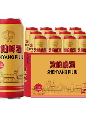 雪花沈阳啤酒500ml*12听