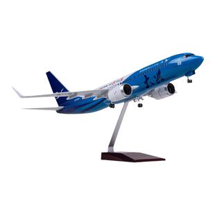 【带轮子带灯】仿真厦门航空厦航大兴号拼装客机飞机模型737民航