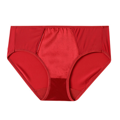 美标真丝中腰内裤女桑蚕丝内档