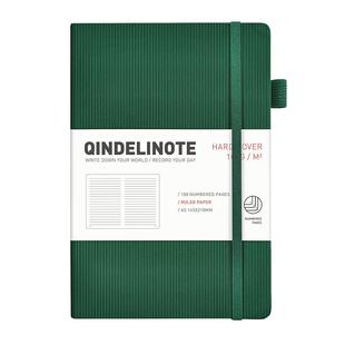 高颜值页码绑带本A5笔记本子皮质硬面记事本刻字简约商务办公记录本企业高档定制可印logo文艺学生横线日记本