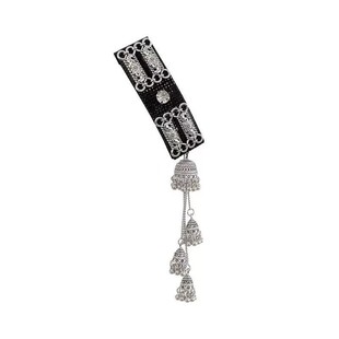 易梦玲同款~银色流苏发饰民族风发夹边夹刘海夹子草原蒙古族旅游