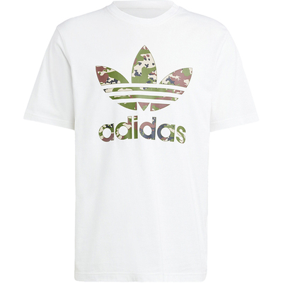 阿迪达斯男士简约圆领短袖