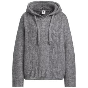 优购adidas阿迪达斯三叶草女款运动休闲宽松毛衣套头衫KS5967