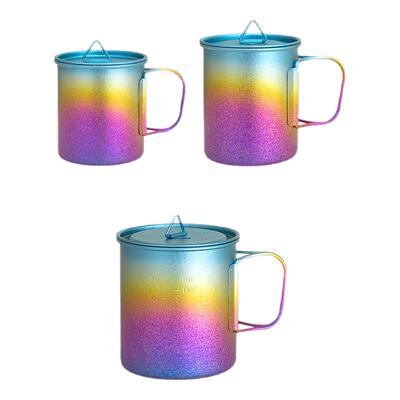 纯钛折叠杯钛杯野营单层杯