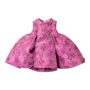 木本尚女童秋装连衣裙2026新款宝宝公主裙周岁礼服裙高级感提花