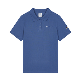 Champion冠军短袖POLO衫女2026春季新款翻领T恤简约轻商务休闲风