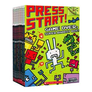 超级方块兔15册全彩桥梁书英文原版进口530L Scholastic Branches Press Start! Super Rabbit Boy儿童学乐桥梁章节大树系列