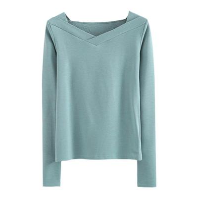 内搭磨毛加厚打底衫保暖长袖秋冬