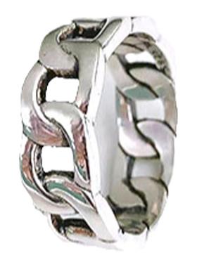 编织指环古罗珠宝925银简约情侣