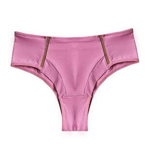 中高腰半包臀丁字内裤女无痕宽边丁字裤 镂空性感运动健身打底裤