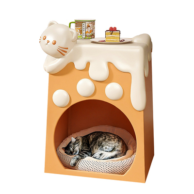 猫窝床头柜人宠两用可爱造型