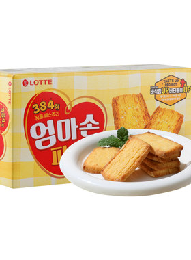 乐天韩国进口妈妈手派饼干