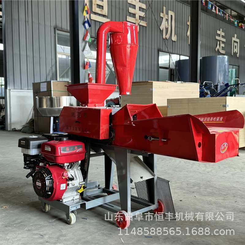 3.8吨铡草粉碎揉丝一体机干湿两用家用养殖牛羊玉米秸秆粉碎机