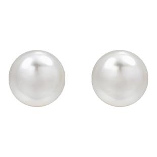 粉光珍珠白耳钉高级感百搭女轻奢气质耳环时尚优雅精致设计感耳饰