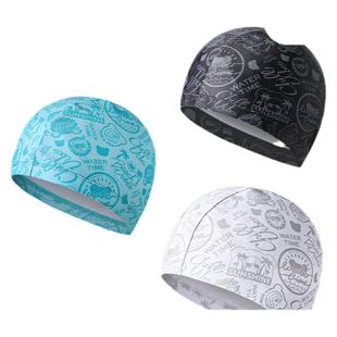 WaterTime游泳帽女长发舒适护耳不勒头布泳帽子男女成人游泳装备