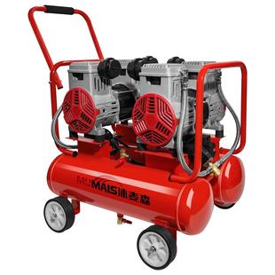 沐麦森新款无油空压机打气泵220v大功率高压11喷真石漆水包砂专用