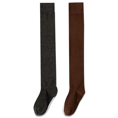 班月过膝保暖棉袜大码修身袜子