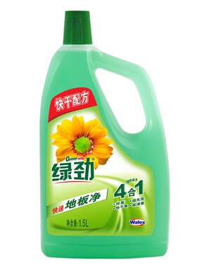 绿劲地板净1.5L地面清洁干爽清香