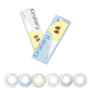 kirafairy美瞳日抛10片大小直径棕色显色隐形眼镜三明治塑造天生