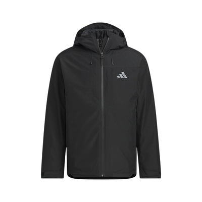 adidas阿迪达斯拒水防风保暖三合一连帽外套男梭织夹克 KQ5501