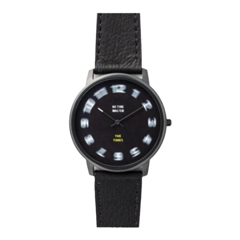 代购正品Projects Watches系列 No Time Wasted 创意模糊黑色手表