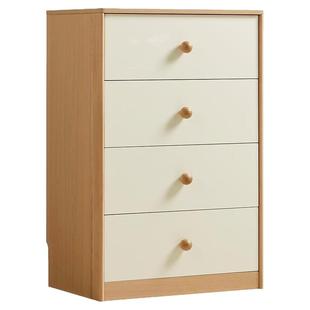 林氏家居客厅抽屉五斗柜实木条卧室柜子置物柜储物边柜原木储物柜