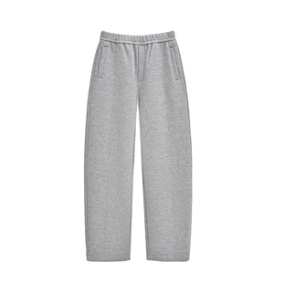 seawhen海维恩 冬季新品通勤显瘦莱赛尔绵羊毛加绒茧型九分裤3835