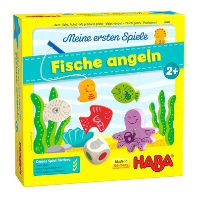 haba磁性过家家钓鱼儿童玩具桌游
