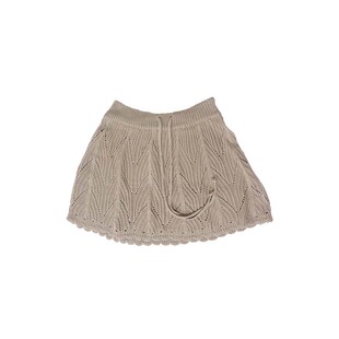 新款针织镂空绑带半身裙沙滩温泉比基尼泳衣裙运动短裙女叠穿屁帘