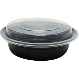 3000ml圆形一次性餐盒打包盒外卖盆火锅加厚酸菜鱼龙虾超大饭盒