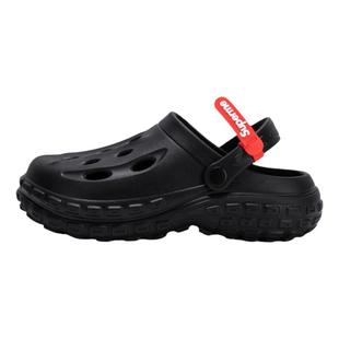 踩屎感轮胎洞洞鞋男款夏季外穿包头拖鞋防滑防臭eva沙滩男士凉鞋