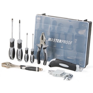 麦思德工具套装家用维修工具螺丝刀扳手钳子组合多功能手动工具箱