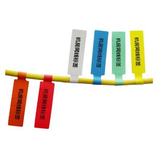 a4大号网线标签贴刀型P型a4防水网络通信机房线缆彩色 线路标签纸