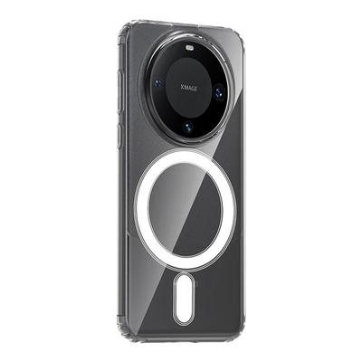 适用华为mate60透明磁吸手机壳