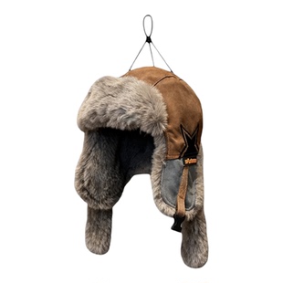 帽子男冬季飞行帽雷锋帽加绒加厚骑车保暖护耳飞行员防寒东北男生