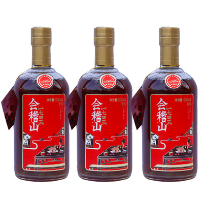 会稽山黄酒会稽山1743花雕酒500ml*3瓶装绍兴半干型加饭老酒