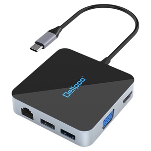 适用于苹果电脑usb扩展器雷电拓展坞typec转换hdmi扩展坞usb3.0接口分线器适用于电脑macbook转vga无线充电
