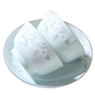 玉珑闭月羞花陶瓷碗家用吃饭2025新款古风碗中国风饭盘子汤碗鱼盘