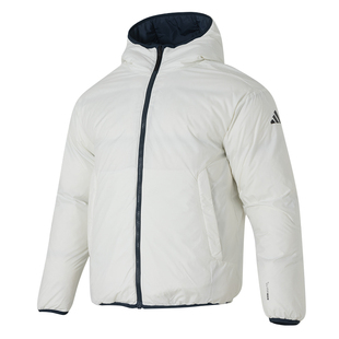 Adidas阿迪达斯男子双面穿羽绒服25冬新款保暖两面连帽外套KC2491