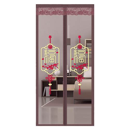 防蚊门帘魔术贴磁性纱门纱窗免打孔自粘入户门自吸纱帘防蝇防盗门