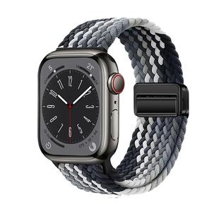 适用applewatch11苹果手表表带iwatch9编织s10回环式S9磁吸秋季s8尼龙ultra2高级感s7腕带se秋天透气运动男士