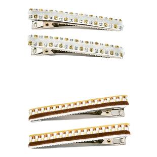 SoftServe柔软供应 sorbet 丝绒棋盘格 发卡发夹