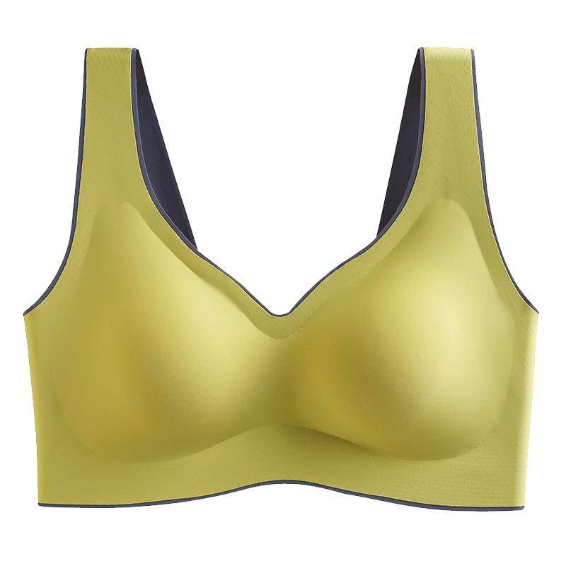 无痕闺蜜泰国乳胶内衣女夏无钢圈小胸聚拢防下垂运动美背心式文胸
