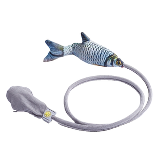 气动猫玩具 仿真鱼猫薄荷逗猫棒自嗨解闷新手养猫买 会动的猫玩具