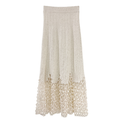 拼接梦幻女人味针织半身裙