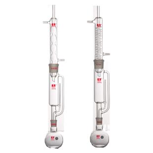 三爱思玻璃索氏提取器全套加厚球形蛇型脂肪抽出冷凝管提取筒平底烧瓶实验室仪器60 150 250 500 1000mL