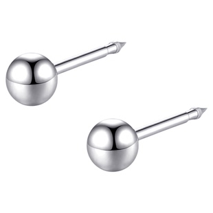 纯银耳钉尖头通耳孔打耳洞通堵塞孔养耳洞穿耳银钉复通耳洞无痛